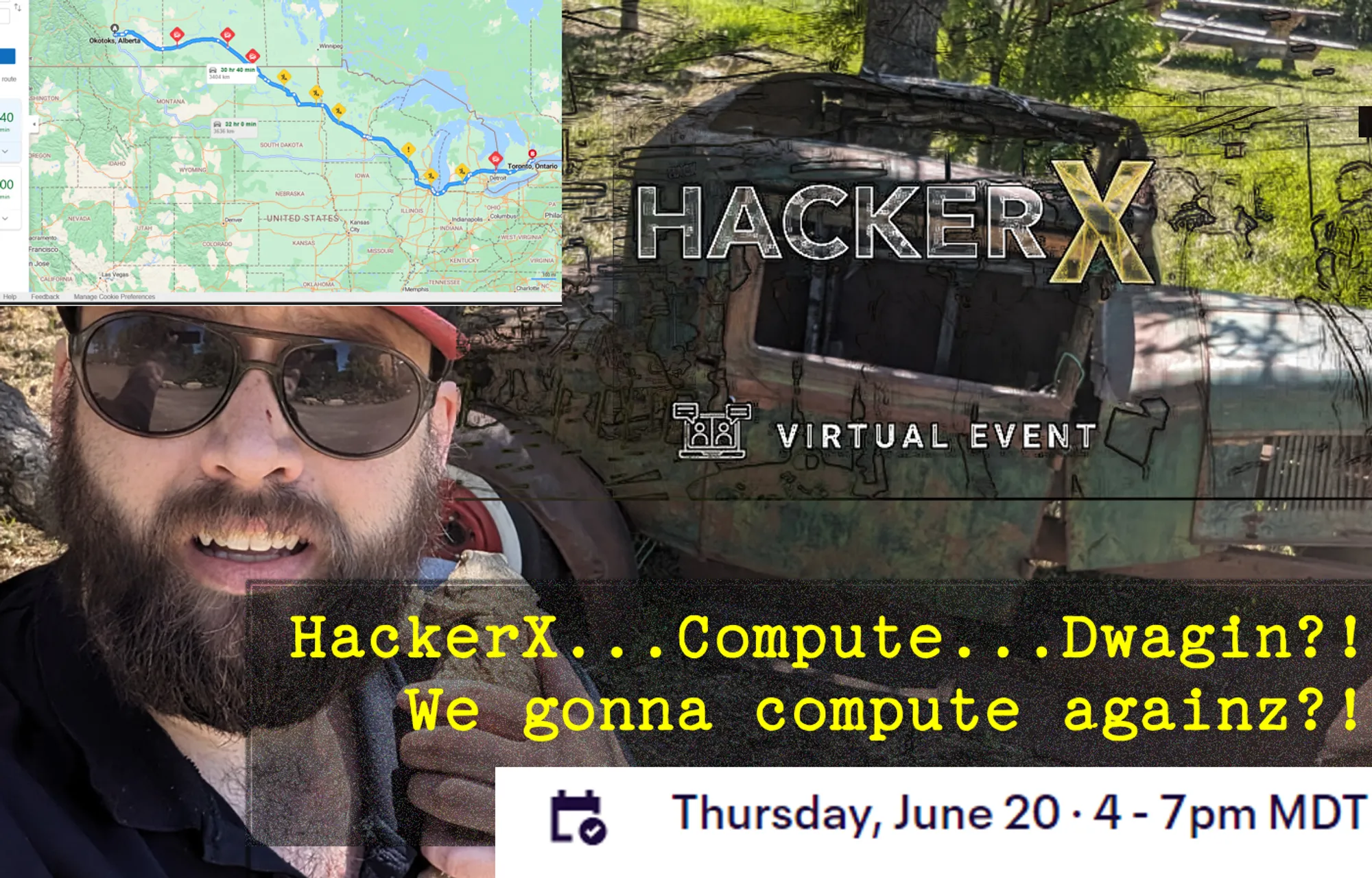 Cover for Upcoming Event - HackerX Toronto - June 20, 4-7pm MDT